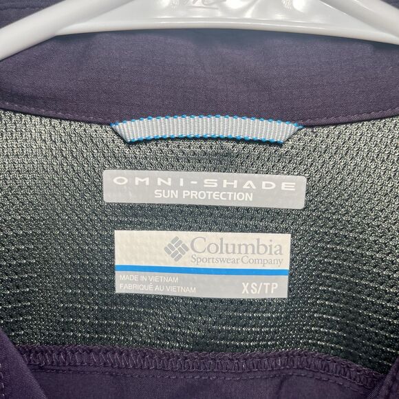 Columbia Silver Ridge Utility Long Sleeve Shirt Trail Hiking Purple Women XS - Picture 2 of 6